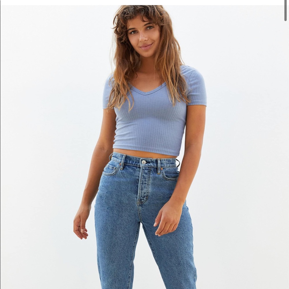 PS Basics by Pacsun Wide Neck Ribbed T-Shirt